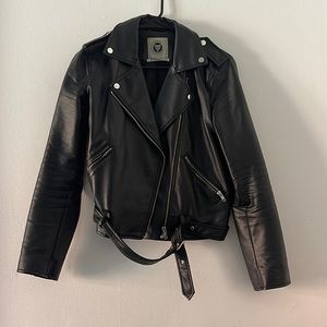 Faux leather jacket